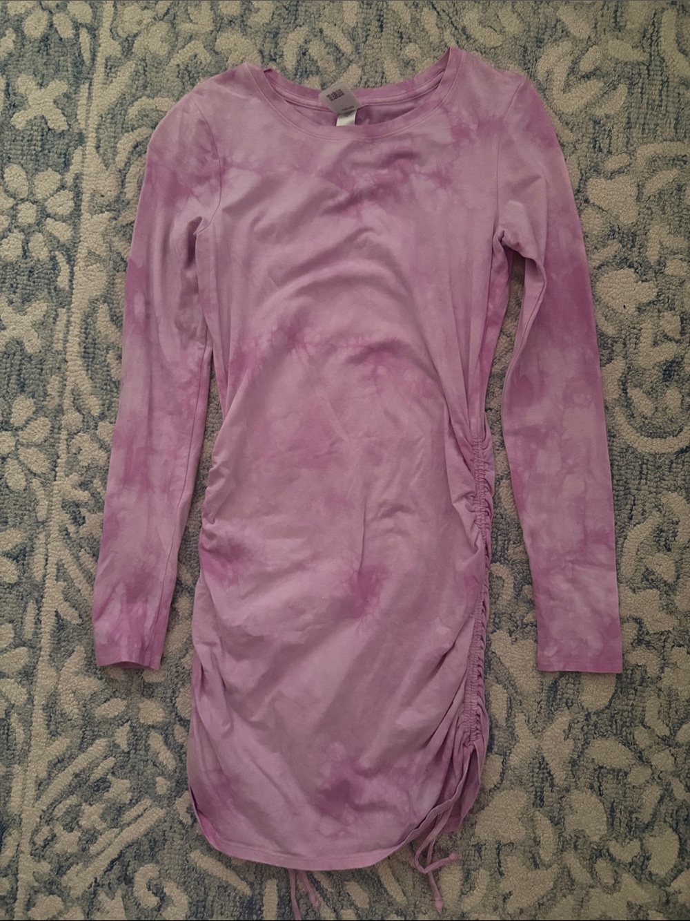 PINK Victoria's Secret Lilac Tie-Dye Crewneck Top